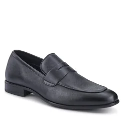 Smart Leather Slip-On Shoes - Black