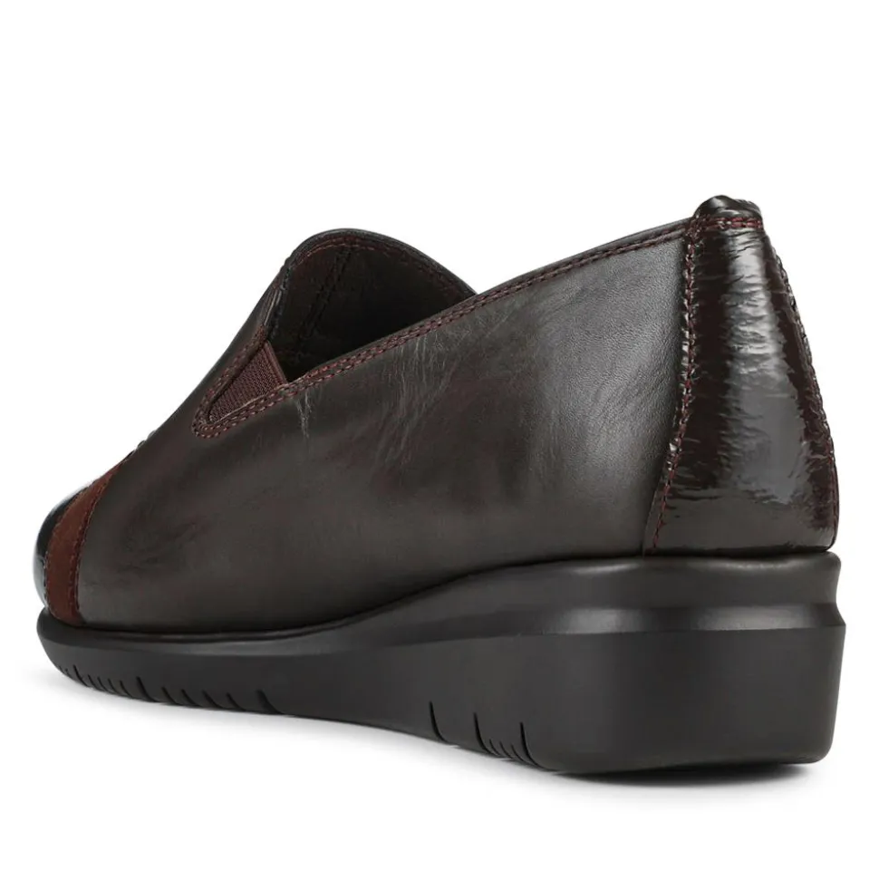 Smart Leather Slip-On Shoes - Brown