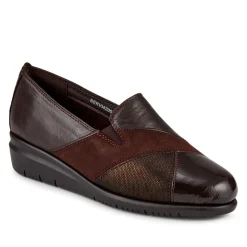 Smart Leather Slip-On Shoes - Brown
