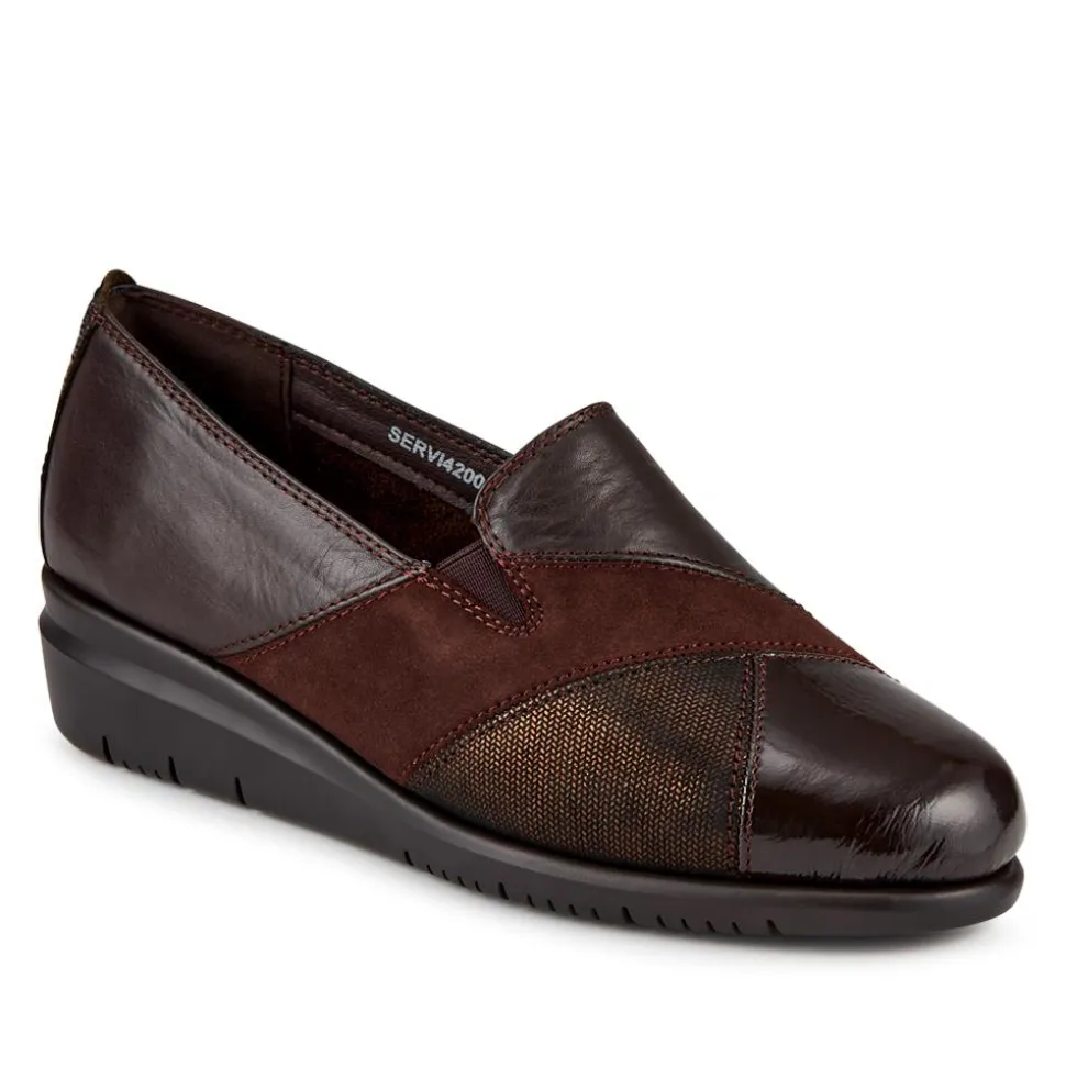 Smart Leather Slip-On Shoes - Brown