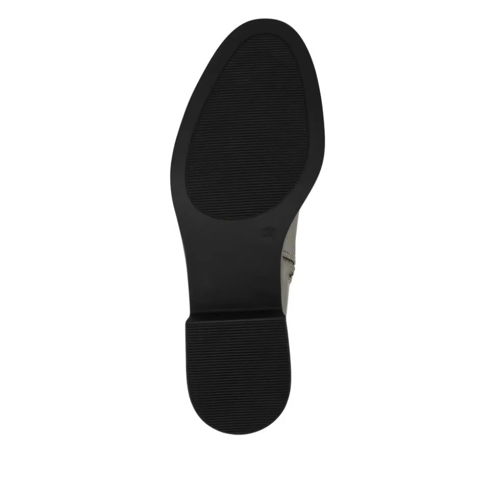 Smart Long Boots With Standard Calf Fitting - Khaki