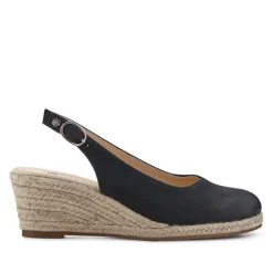Smart Slingback Espadrilles - Black
