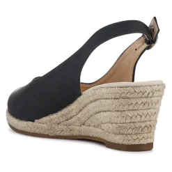 Smart Slingback Espadrilles - Black