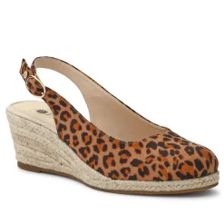 Smart Slingback Espadrilles - Leopard