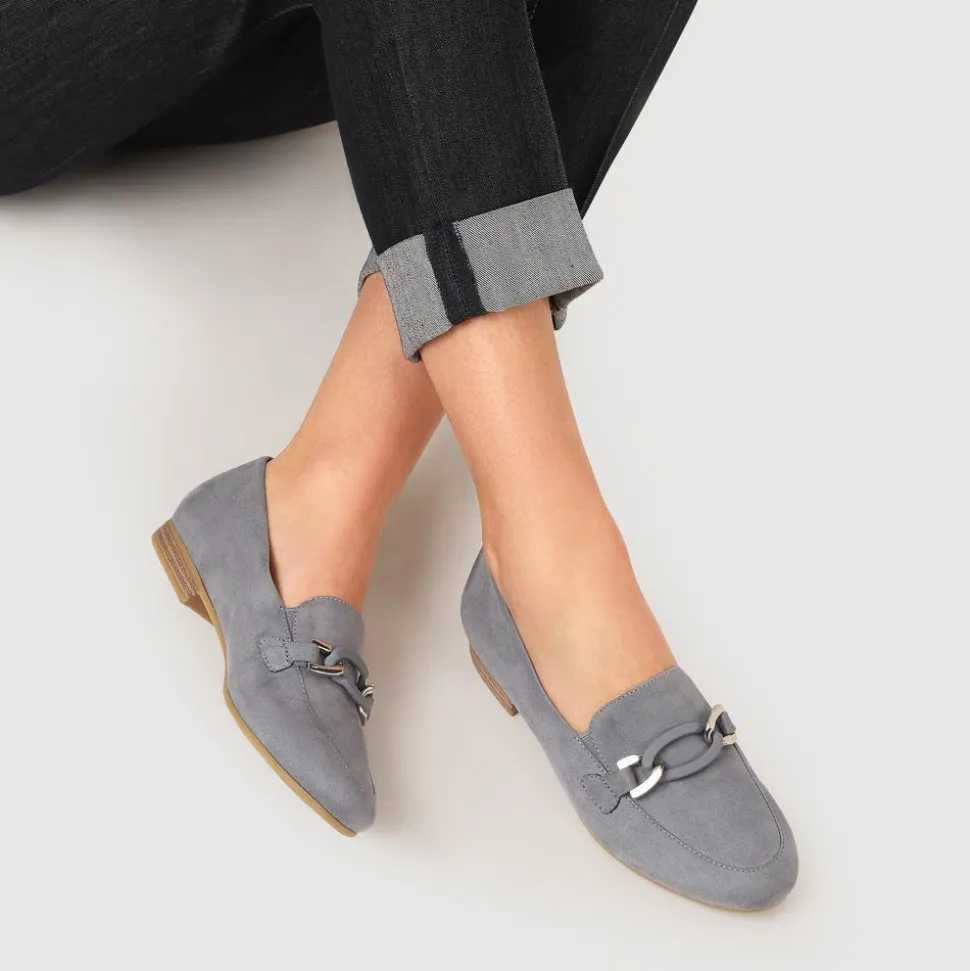 Smart Slip On Loafers - Light Blue