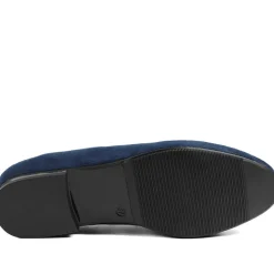 Smart Tasselled Heeled Loafers - Navy