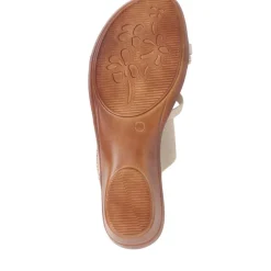 Smart Toe Post Sandals - Beige