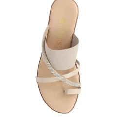 Smart Toe Post Sandals - Beige