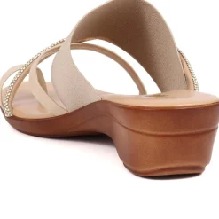 Smart Toe Post Sandals - Beige