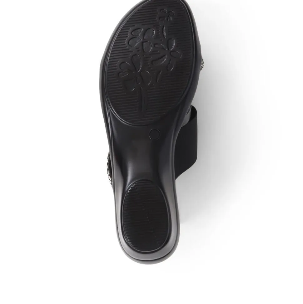Smart Toe Post Sandals - Black