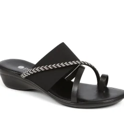 Smart Toe Post Sandals - Black