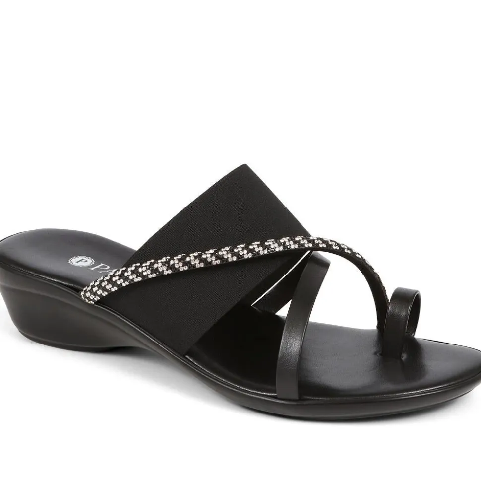 Smart Toe Post Sandals - Black