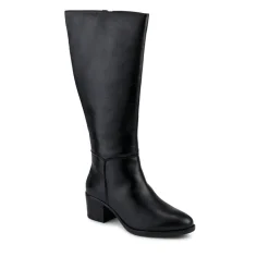 Smart Wide Fit Long Boots - Black