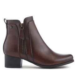 Smart Zip-Fastening Boots - Brown