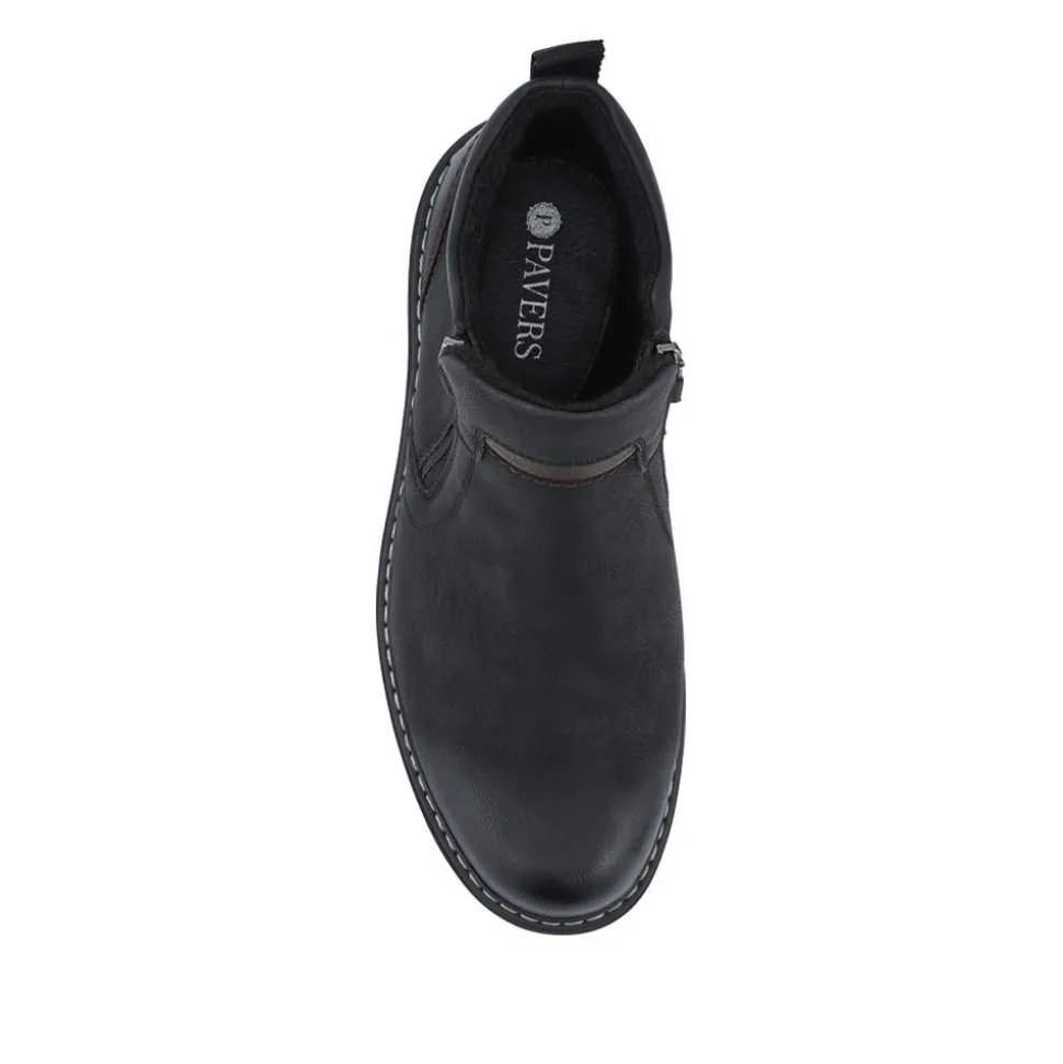 Smart Zip-Up Boots - Black
