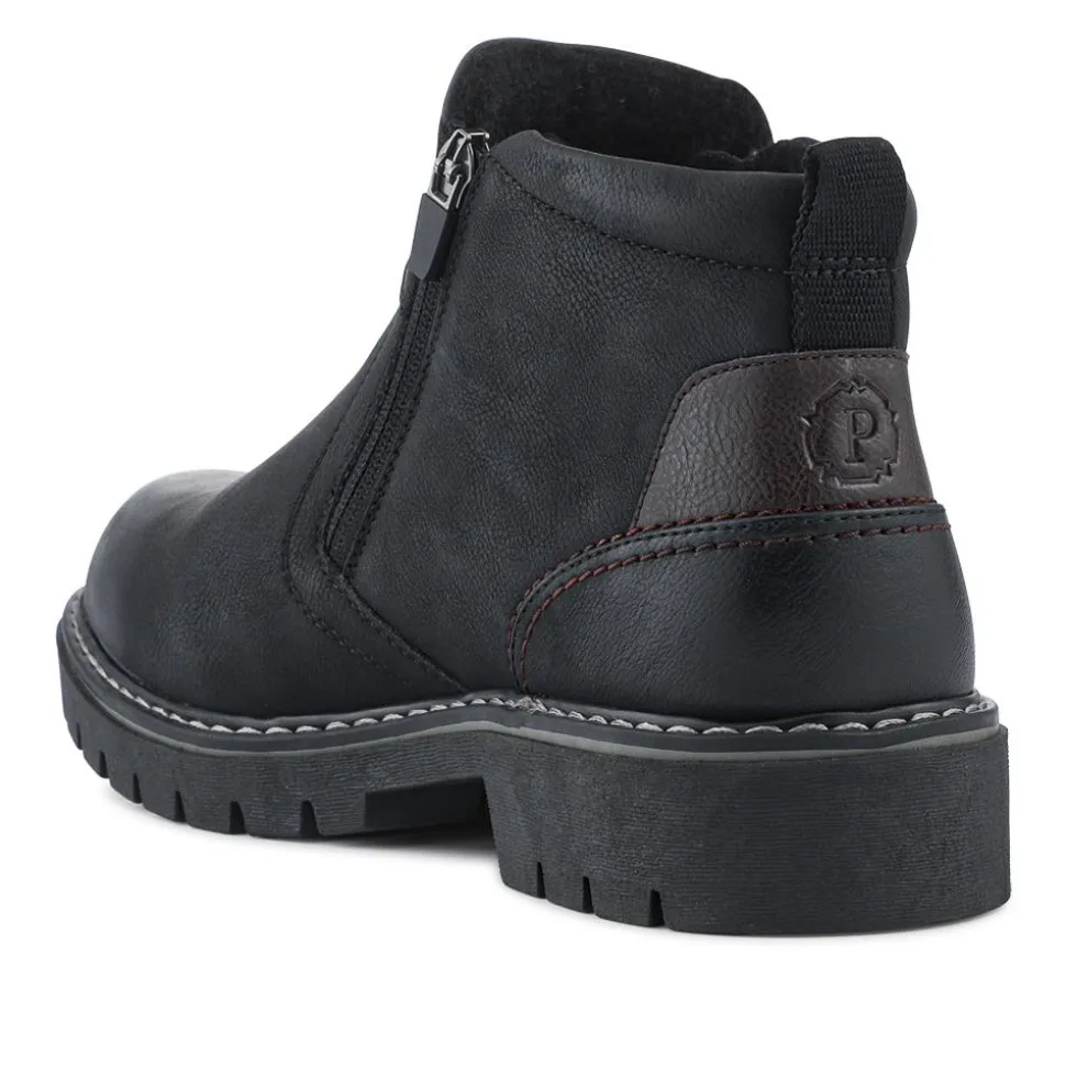 Smart Zip-Up Boots - Black