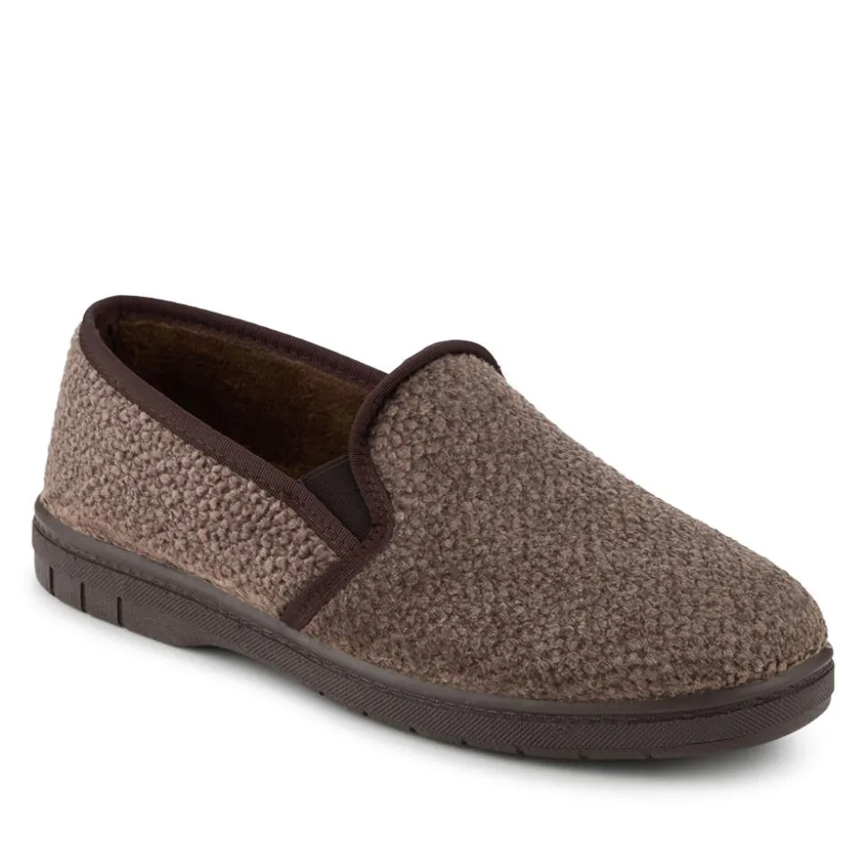Soft Cushioning Full Slippers With Grip Sole - Brown