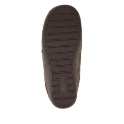 Soft Cushioning Mule Slippers With Grip Sole - Brown