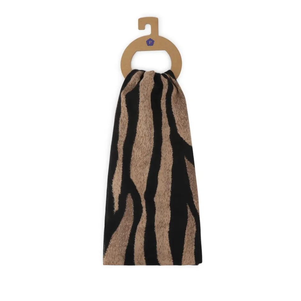 Soft Fashionable Scarf - Black-Brown