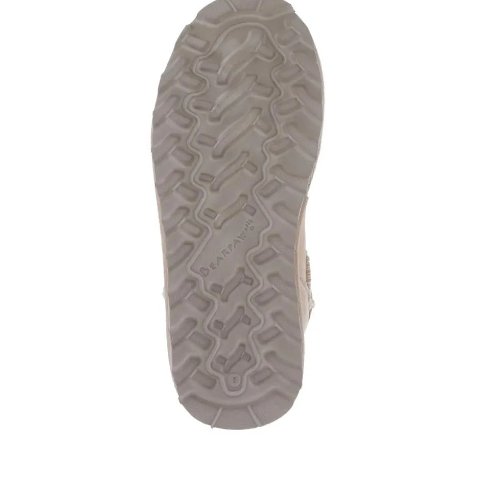Soft, Faux-Fur-Lined Ankle Boots - Beige