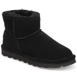 Soft, Faux-Fur-Lined Ankle Boots - Black