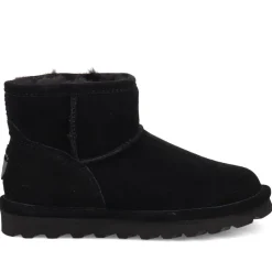 Soft, Faux-Fur-Lined Ankle Boots - Black