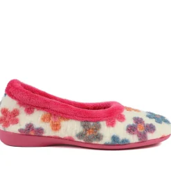 Soft Floral Full Slippers - Pink Multi