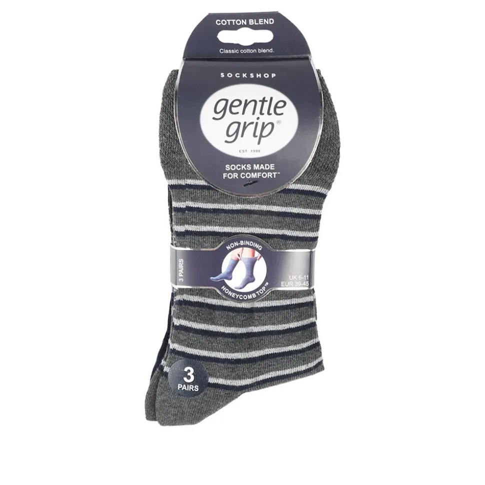 Soft Top Socks - Grey Blue