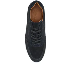 Southend2 Leather Trainers - Navy Suede