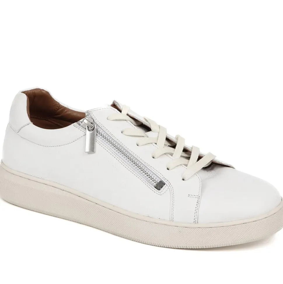 Spenser Leather Trainers - White