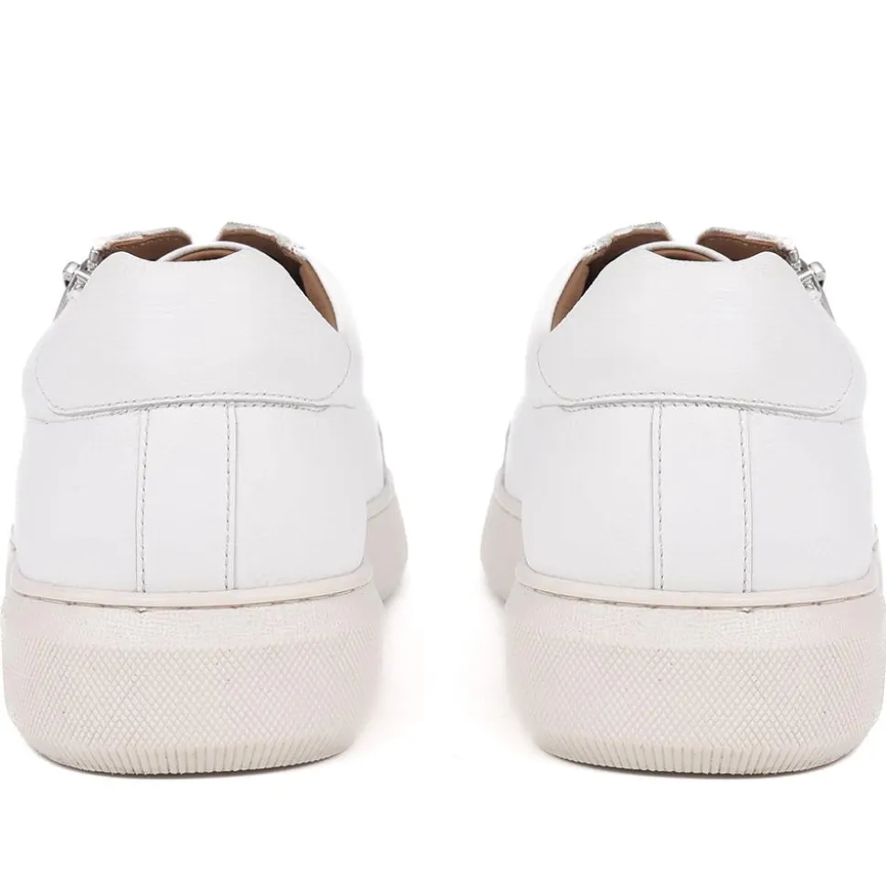Spenser Leather Trainers - White