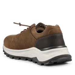 Sporty Lace Up Shoes - Brown