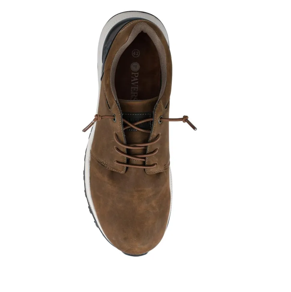 Sporty Lace Up Shoes - Brown
