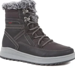 Standard Lace-Up Snow Boots - Black