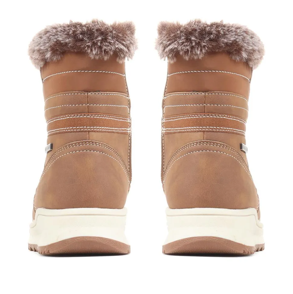 Standard Lace-Up Snow Boots - Tan