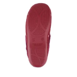 Star Pattern Full Slippers - Burgundy