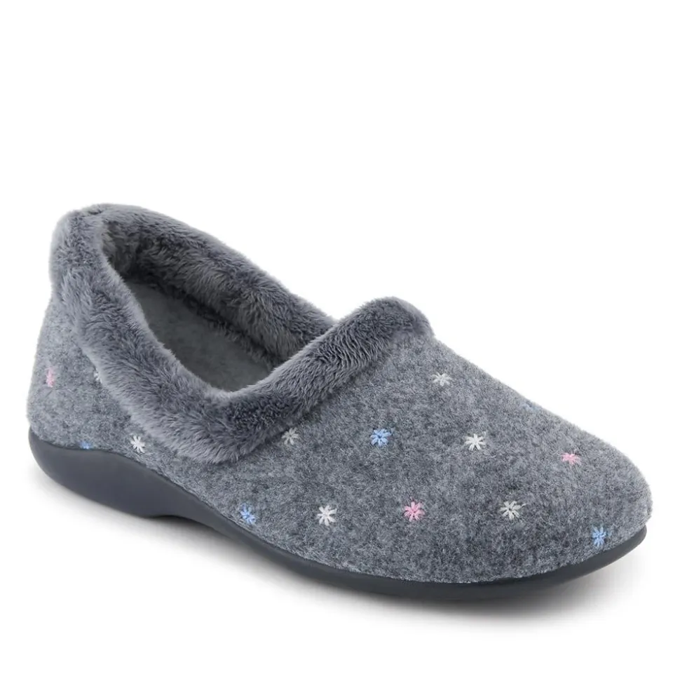Star Pattern Full Slippers - Grey