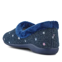 Star Pattern Full Slippers - Navy