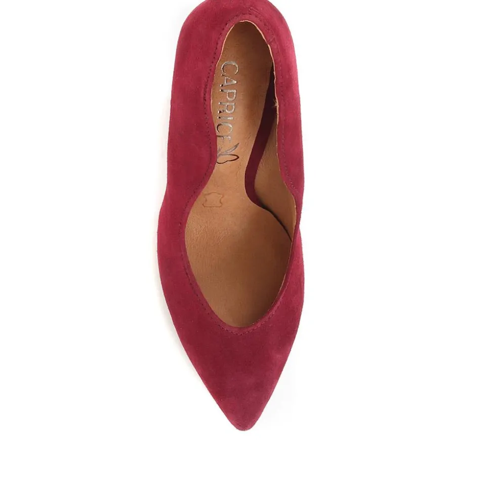 Stiletto Court Shoes - Burgundy