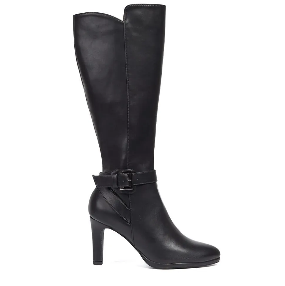 Stiletto Long Boots - Black