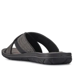 Strappy Mule Sandals - Grey