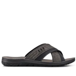 Strappy Mule Sandals - Grey