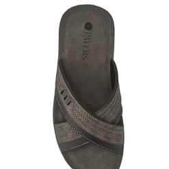 Strappy Mule Sandals - Grey