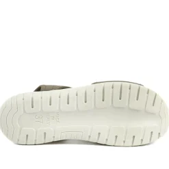 Stretch Comfort Sandals with Cushioned Insole - Khaki