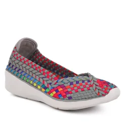 Stretch Fit Memory Foam Slip On Pumps - Multi