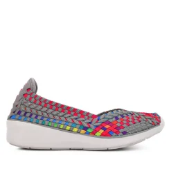Stretch Fit Memory Foam Slip On Pumps - Multi