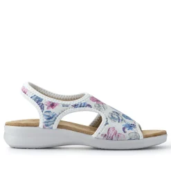 Stretchy Wide-Fit Sandals - White