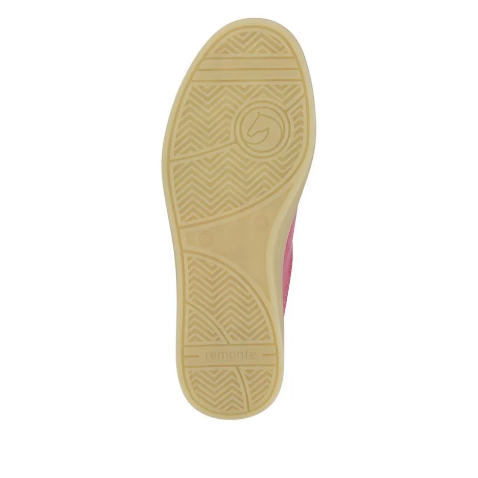 Striped Leather Trainers - Pink