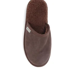 Suede Slippers - Brown