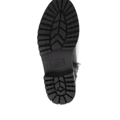 Susanna Leather Hiker Boots - Black